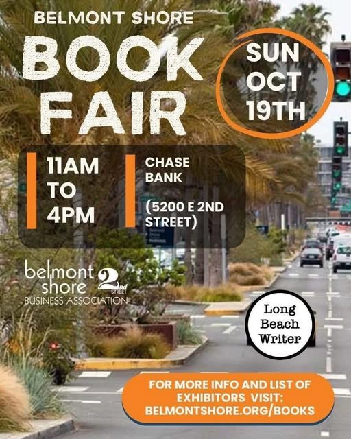 Belmont Shore Book Fair 2025 flyer.
